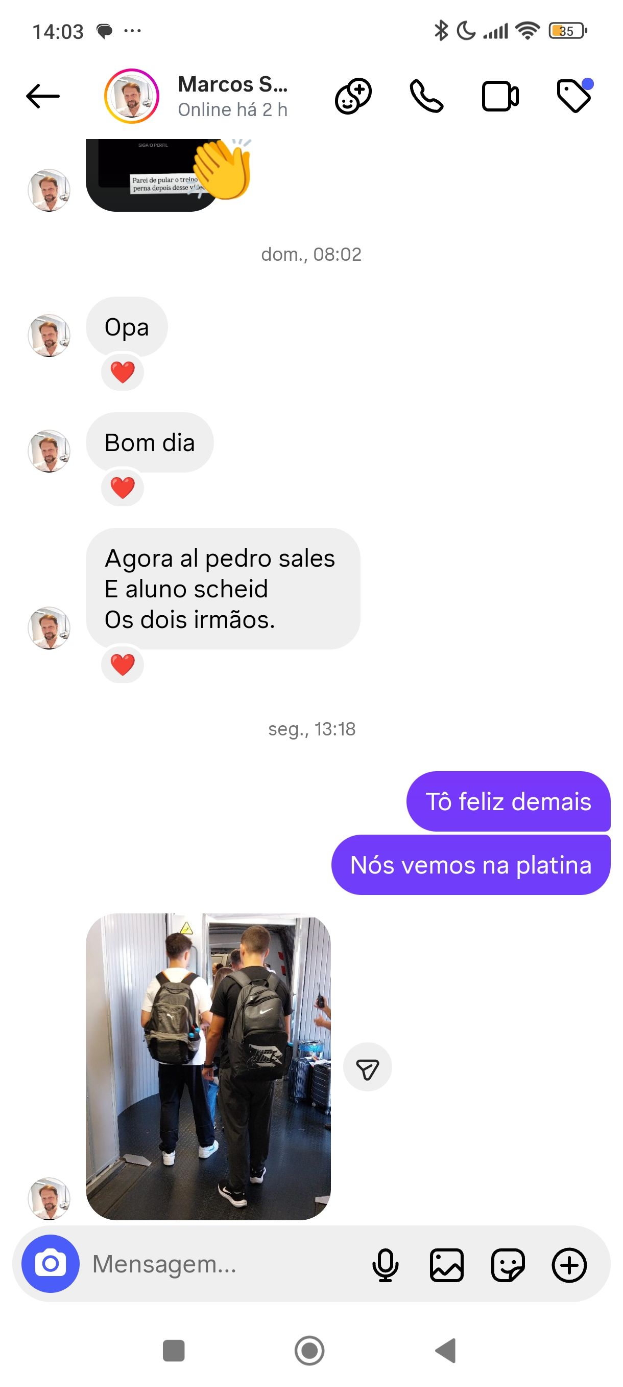 Depoimento WhatsApp