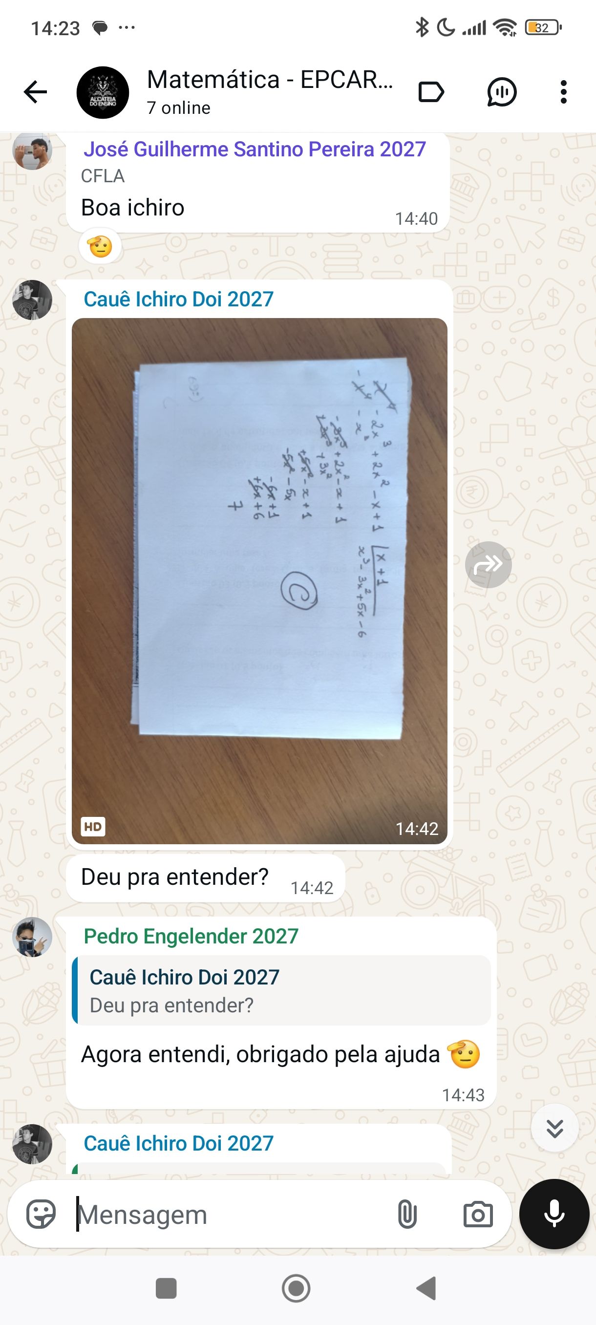 Depoimento WhatsApp