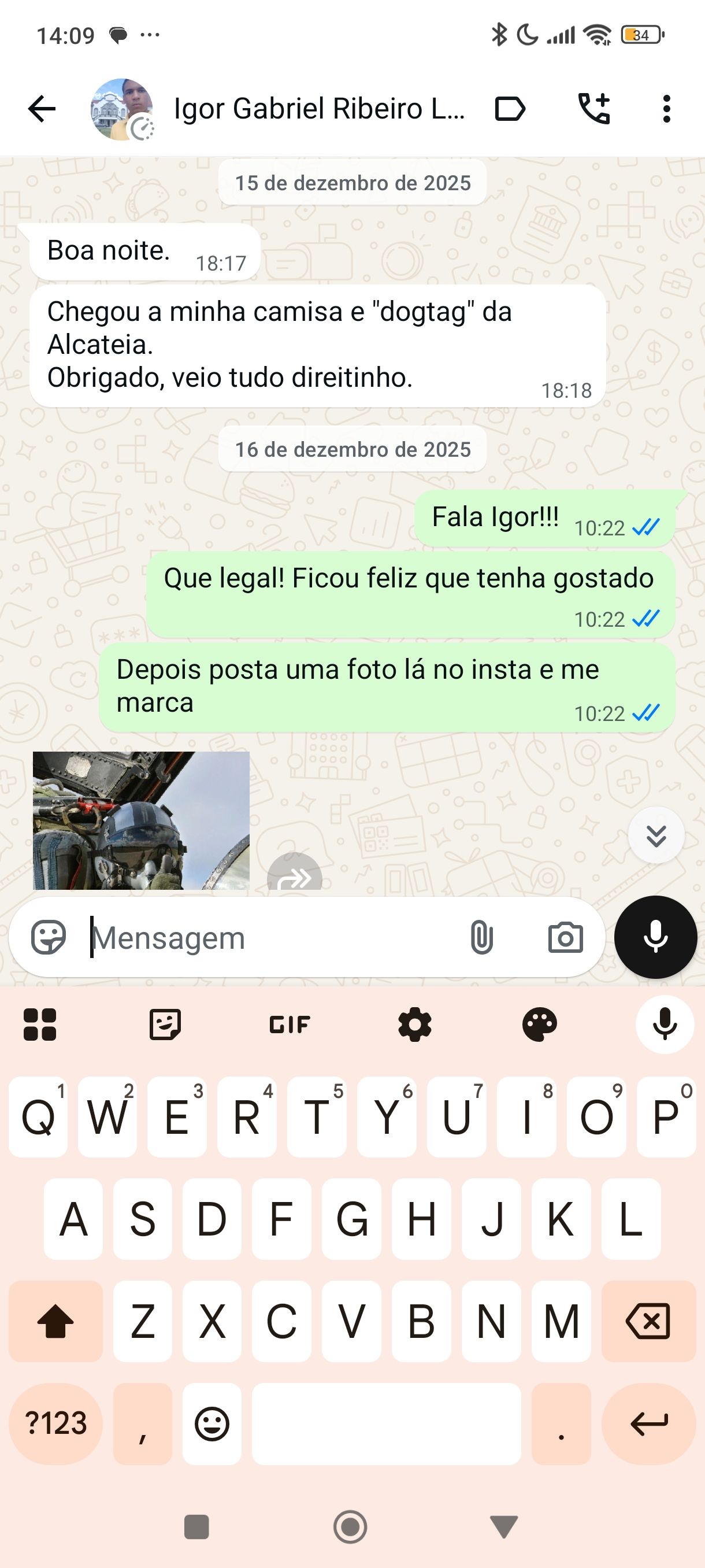 Depoimento WhatsApp